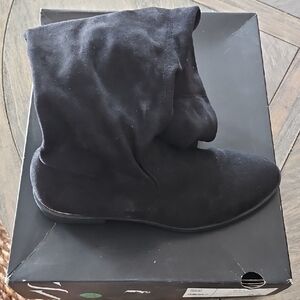 Stylish Black Suede Boots